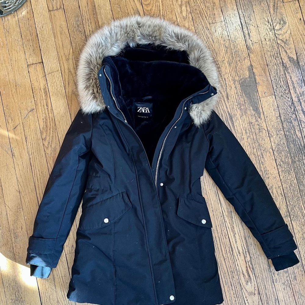 ZARA   WATER REPLELLENT WINTER PARKA COAT